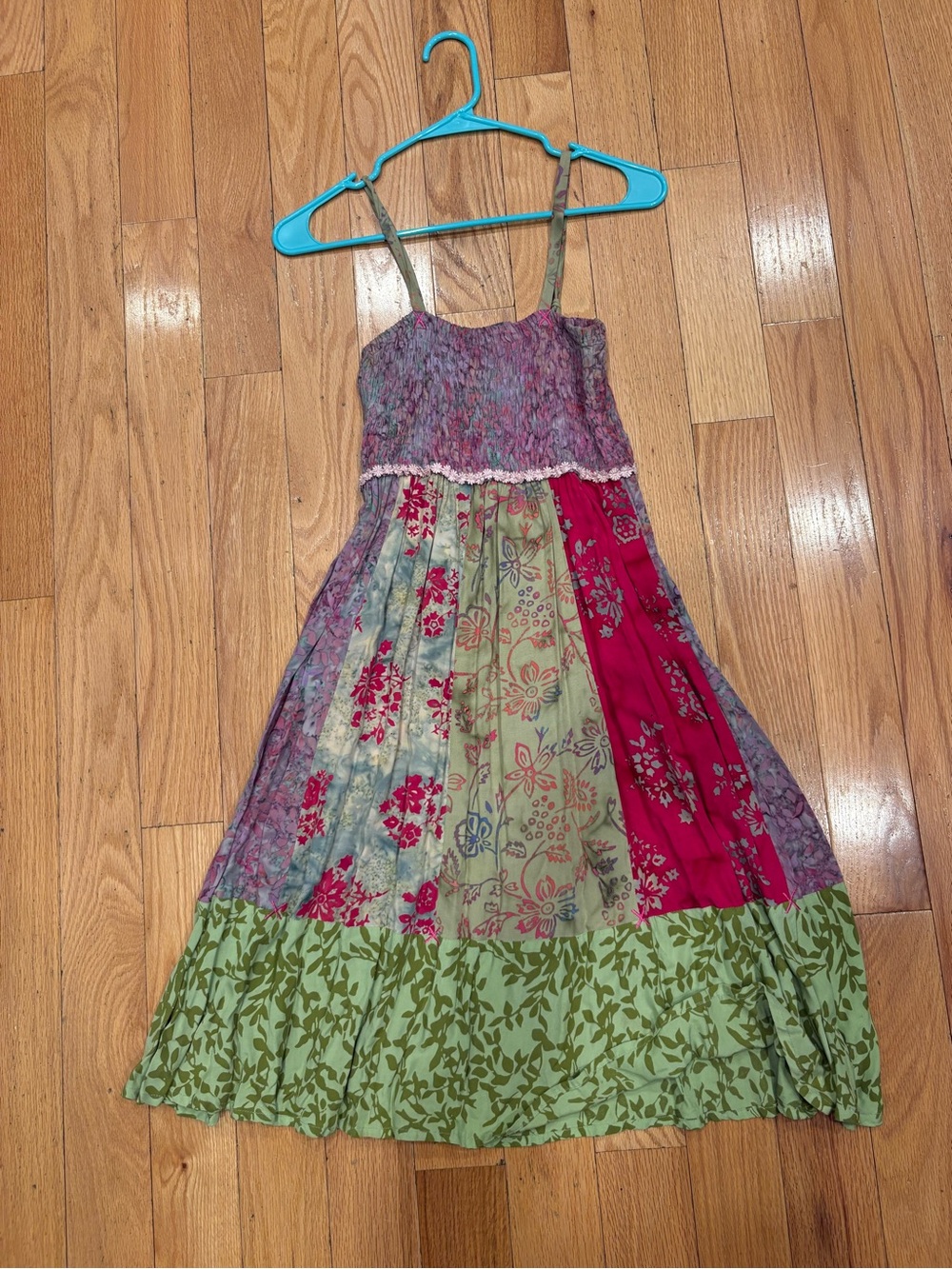 Multicolor Floral Patchwork Sundress